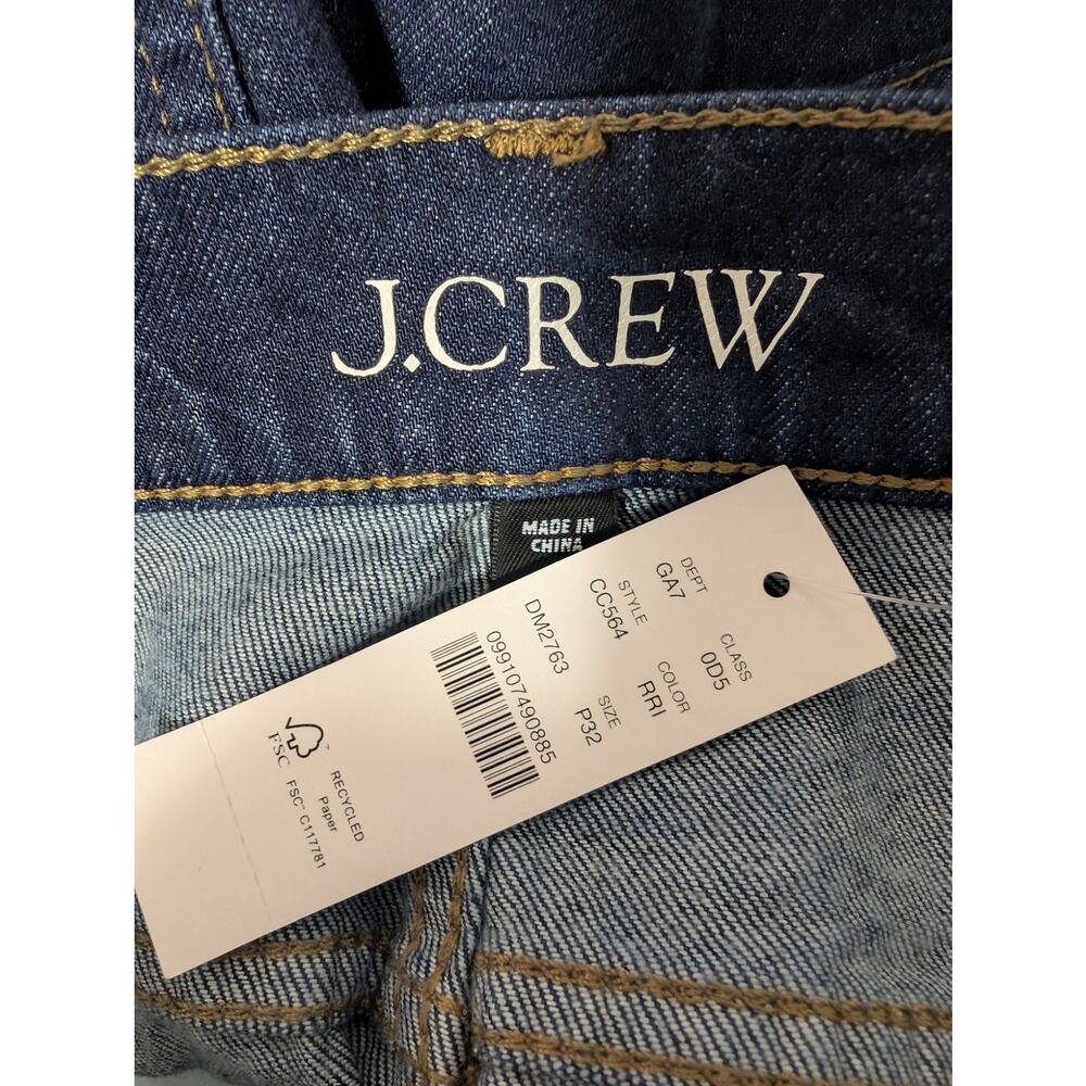 NWT! J. CREW! DEEP BLUE DENIM "'96 DENIM TROUSER" WIDE LEG, 5 POCKET JEANS! 14P - Picture 12 of 14
